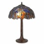 Casa Padrino Tiffany Tischleuchte Bunt / Dunkelbraun H. 60 cm - Tiffany Leuchten 