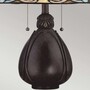 Casa Padrino Tiffany Tischleuchte Bunt / Bronze H. 49,5 cm - Tiffany Leuchten