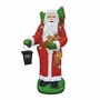 Casa Padrino Weihnachtsmann Deko Skulptur mit Laterne H. 92 cm - Weihnachts Dekoration 