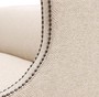 Casa Padrino Luxus Sofa Sandfarben / Schwarz / Antik Messingfarben 210 x 80 x H. 75 cm - Wohnzimmerm�bel
