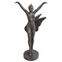 Casa Padrino Deko Bronze Skulptur T�nzerin H. 137 cm - Gro�e Bronze Figur