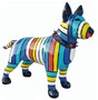 Casa Padrino XXL Deko Figur Hund Bunt 116 cm - Garten Deko Skulptur 