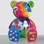 Casa Padrino XXL Deko Figur Teddyb�r Bunt H. 120 cm - Handbemalt