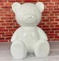 Casa Padrino XXL Deko Figur Teddyb�r Wei� H. 120 cm 