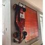 Casa Padrino XXL Deko Formel 1 Rennwagen Rot / Schwarz / Wei� 180 cm - Wanddeko