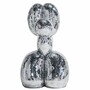 Casa Padrino Deko Skulptur Ballon Hund Silber 130 cm - Gro�e Deko Figur