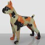 Casa Padrino XXL Deko Skulptur Boxer Hund Camo 190 cm - Riesige Garten Figur
