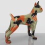 Casa Padrino XXL Deko Skulptur Boxer Hund Camo 190 cm - Riesige Garten Figur