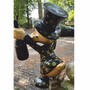 Casa Padrino XXL Deko Skulptur Ente Schwarz / Gold H. 170 cm - XXL Deko Figur - Garten Skulptur - Garten Figur