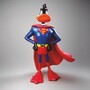 Casa Padrino XXL Deko Skulptur Ente Bunt H. 160 cm - Gro�e Deko Figur