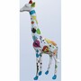 Casa Padrino Garten Deko Skulptur Giraffe Wei� / Bunt H. 205 cm - Gro�e Garten Figur 