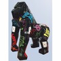 Casa Padrino XXL Deko Skulptur Gorilla Affe Schwarz / Bunt 111 x 77 x H. 131 cm
