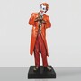 Casa Padrino XXL Deko Skulptur Bunt / Schwarz H. 215 cm - Lebensgro�e Deko Figur