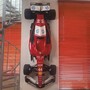 Casa Padrino XXL Deko Formel 1 Rennwagen Rot / Schwarz / Wei� 180 cm - Wanddeko