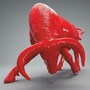 Casa Padrino XXL Deko Skulptur Stier Rot 205 cm - Garten Deko Figur - Gro�e Deko Figur - Lebengro�e Garten Skulptur