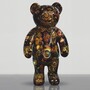 Casa Padrino XXL Deko Skulptur Teddyb�r Bunt H. 140 cm - Gro�e Deko Figur
