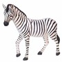 Casa Padrino XXL Deko Skulptur Zebra Wei� / Schwarz 180 cm - Lebensgro�e Garten Figur