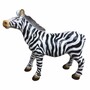 Casa Padrino Deko Skulptur Zebra Wei� / Schwarz 70 cm - Garten Figur 