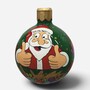 Casa Padrino XXL Deko Weihnachtsbaumkugel Gr�n / Bunt / Gold  75 cm - Weihnachts Dekoration 