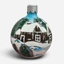 Casa Padrino XXL Deko Weihnachtsbaumkugel Bunt / Silber  75 cm - Weihnachts Dekoration 