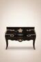 Casa Pomp��s by Casa Padrino Barock Kommode mit 2 Schubladen, Massivholz, Schwarz / Gold / Wei�, 120 x 51 x 83 cm