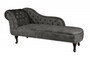 Chesterfield Chaiselongue Dunkelgrau / Braun aus dem Hause Casa Padrino - Wohnzimmer Liege Sofa