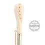 Damen Regenschirm mit Leopardenmuster, Doppelgewebe - Manuelle �ffnung - 100% Polyester - Griff mit Swarovski�-Kristallen - Handmade in Italy