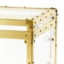 Eichholtz Flightcase Exposed Gold - Beistelltisch aus Acryl mit Messingrahmen und St�nder