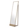 Eichholtz Floor Mirror Panorama Geb�rstetes Messing 42,5 x 38,5 x H. 159 cm - Standspiegel