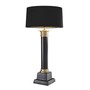 Eichholtz Table Lamp Monaco Schwarz Antik Messing - Tischleuchte im S�ulendesign ohne Schirm