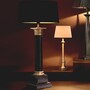 Eichholtz Table Lamp Monaco Schwarz Antik Messing - Tischleuchte im S�ulendesign ohne Schirm