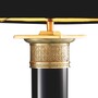 Eichholtz Table Lamp Monaco Schwarz Antik Messing - Tischleuchte im S�ulendesign ohne Schirm