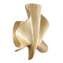 Eichholtz Wall Lamp Olivier Single Poliertes Messing 35 x 9 x H. 22 cm - Wandleuchte im Palmblatt-Design