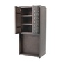 Eichholtz Wine Cabinet Jane Mocha Meranti 81,5 x 56 x H. 171 cm - Bar- und Weinschrank mit Marketerie