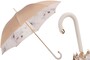 Elfenbeinfarben Regenschirm, Doppelgewebe f�r Damen - Handmade in Italy