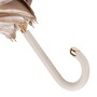 Elfenbeinfarben Regenschirm, Doppelgewebe f�r Damen - Handmade in Italy