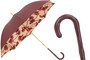 Gebl�mter Regenschirm in Bordeau f�r Damen - Handmade in Italy