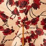 Gebl�mter Regenschirm in Bordeau f�r Damen - Handmade in Italy