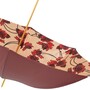 Gebl�mter Regenschirm in Bordeau f�r Damen - Handmade in Italy