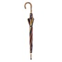 Gestreift Regenschirm aus Eschenholz f�r Herren - Handmade in Italy