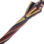 Gestreift Regenschirm aus Eschenholz f�r Herren - Handmade in Italy