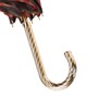 Giraffe-Print Regenschirm, Au�en Schwarz, Doppelgewebe f�r Damen - Handmade in Italy