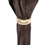 Giraffe-Print Regenschirm, Au�en Schwarz, Doppelgewebe f�r Damen - Handmade in Italy