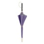Glyzinienfarbe Regenschirm mit Blumenmuster, Doppelgewebe f�r Damen - Handmade in Italy
