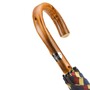 Gro� Gestreiften Regenschirm aus Kastanienholz f�r Herren - Handmade in Italy