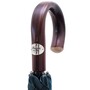 Gro� Gestreiften Regenschirm aus Kastanienholz f�r Herren - Handmade in Italy