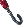 Gro� Gestreiften Regenschirm mit Ledergriff f�r Herren - Handmade in Italy