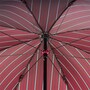 Gro� Gestreiften Regenschirm mit Ledergriff f�r Herren - Handmade in Italy