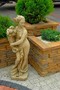 Casa Padrino Jugendstil Skulptur Venus mit F�llhorn 26 x 24 x H 90 cm Antikstil - Barock Gartendeko - Schwer und Massiv