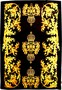Luxus Wohndecke Pomp��s by Casa Padrino Barock Krone Schwarz / Gold von Harald Gl��ckler mit Glitzersteinen